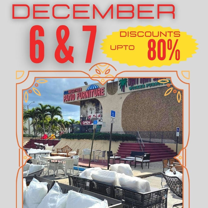 Don't Miss Out: The Last Tent Sale of the Year at All Weather Patio (Miami Lakes, Dec 6-7)