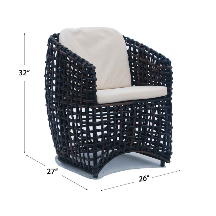 Dynasty 5-Piece Dining Set with Sunbrella Cushion