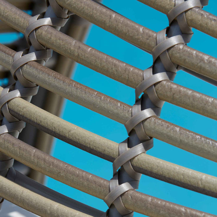 Drone Hanging Chair with Frame and Sunbrella Cushions