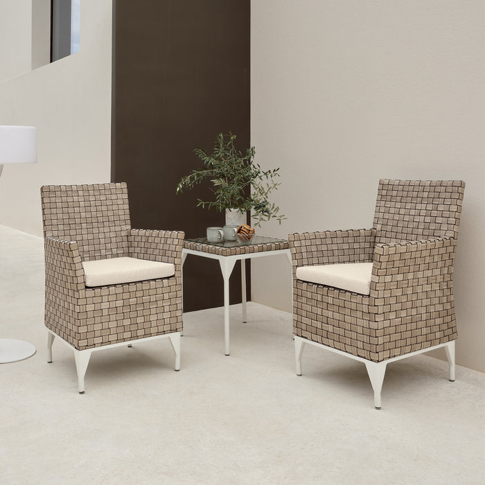 Brafta 3-Piece Balcony Set with Sunbrella Cushions