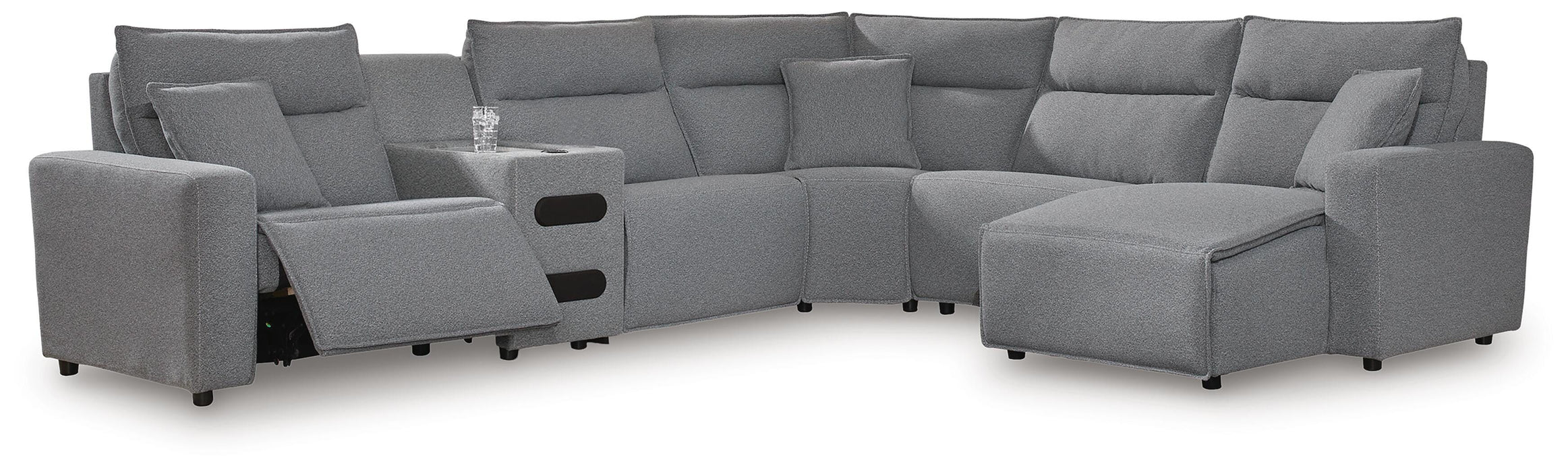 Modmax II Reclining Sectional with Chaise and Audio Console
