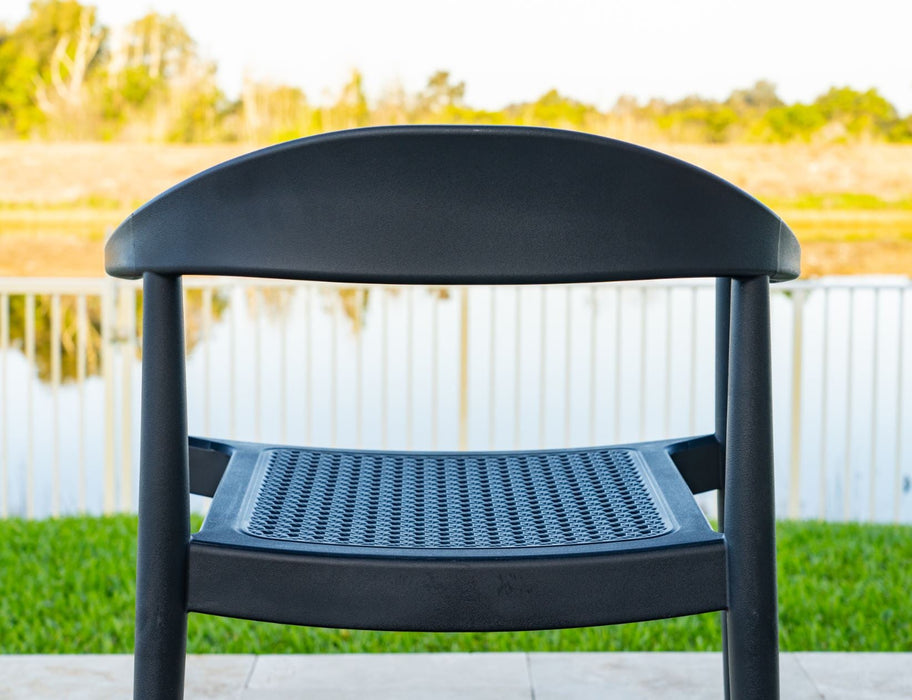 Kennedy Set of 2 Stackable Armchair-Anthracite