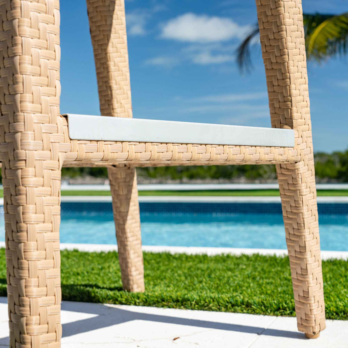 Panama Jack Austin 3-Piece Round Pub Table Set with Cushions