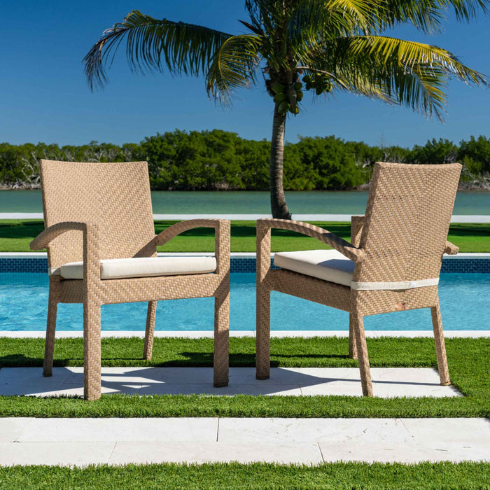 Panama Jack Austin Dining Armchairs with Cushions (Set of 2)