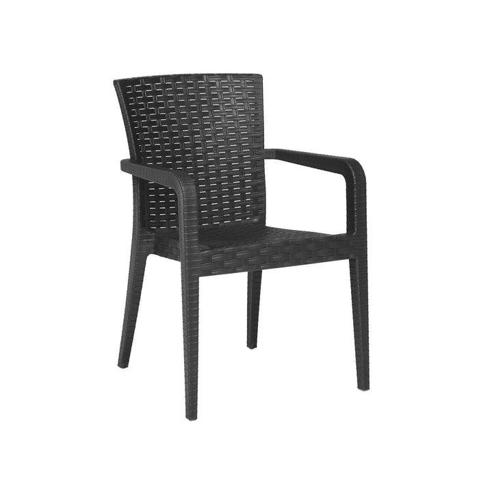Alberta 5-Piece Dining Set-Anthracite