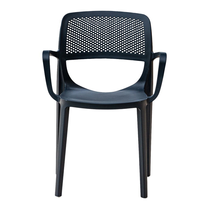 Mila Set of 2 Stackable Armchair-Anthracite