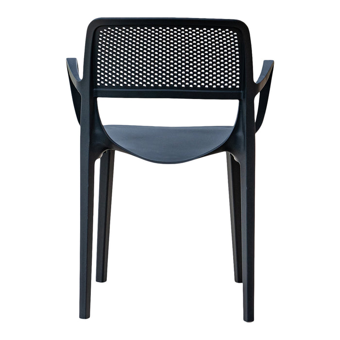Mila Set of 2 Stackable Armchair-Anthracite