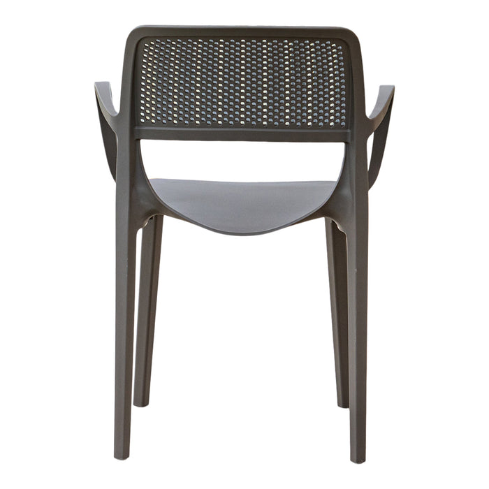 Mila Set of 2 Stackable Armchair-Cappuccino