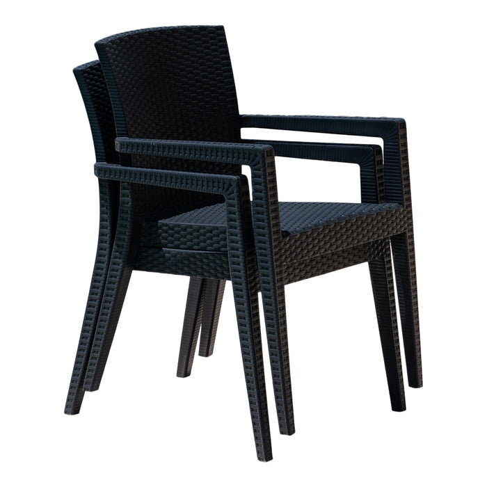 Montana Set of 2 Stackable Armchair-Anthracite