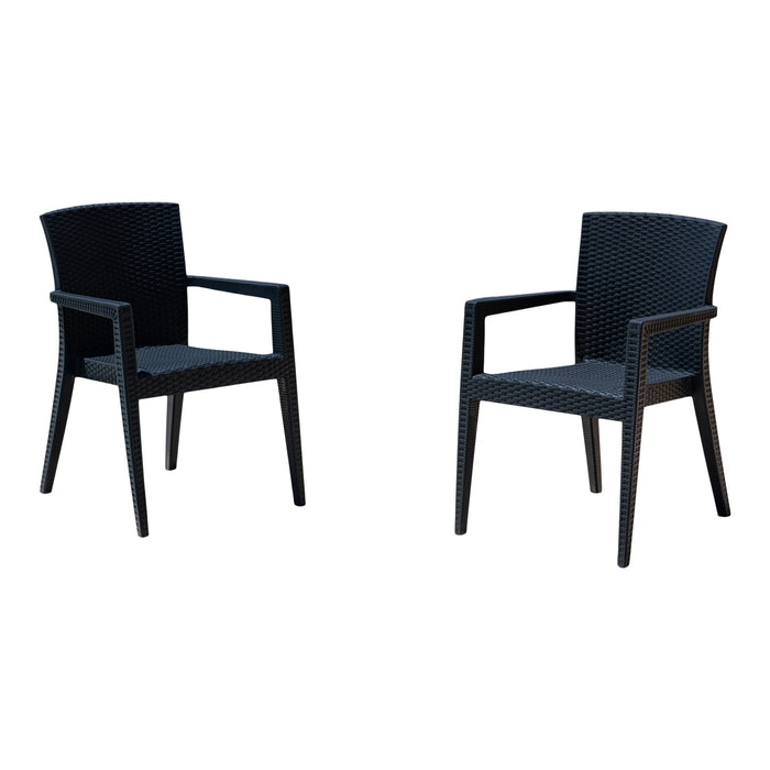 Montana Set of 2 Stackable Armchair-Anthracite