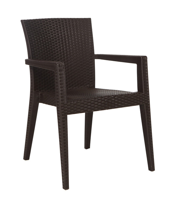 Montana Set of 2 Stackable Armchair-Brown