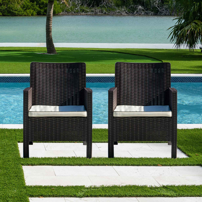 Nova 4-Piece Sofa Set with Cushions-Brown