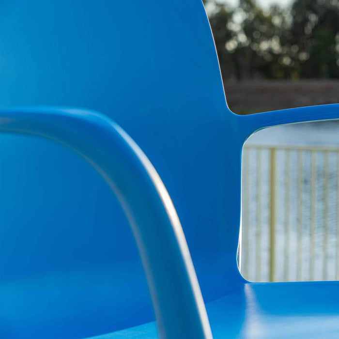 Pedro Set of 2 Stackable Armchair-Blue