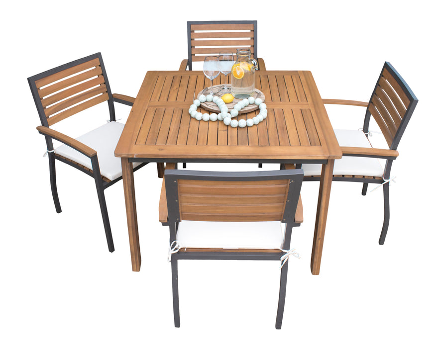 Panama Jack Boca Grande 5-Piece Square Dining Set