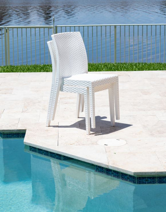 Siena Set of 2 Stackable Side chair-White