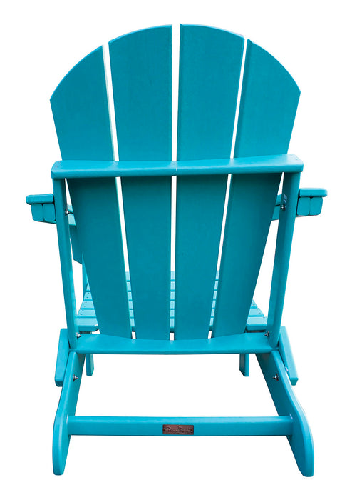 Panama Jack Polyresin Folding Teal Adirondack Chair