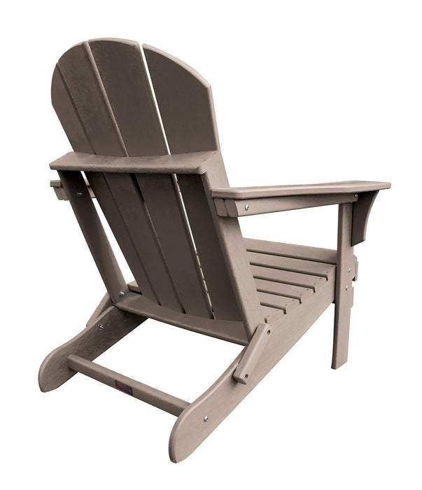 Panama Jack Polyresin Folding Taupe Adirondack Chair