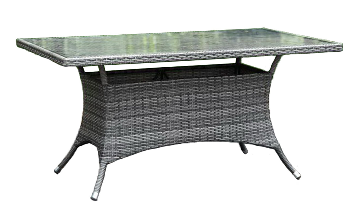 Ultra Rectangular 36" x 60" Dining Table w/ Grey Glass-