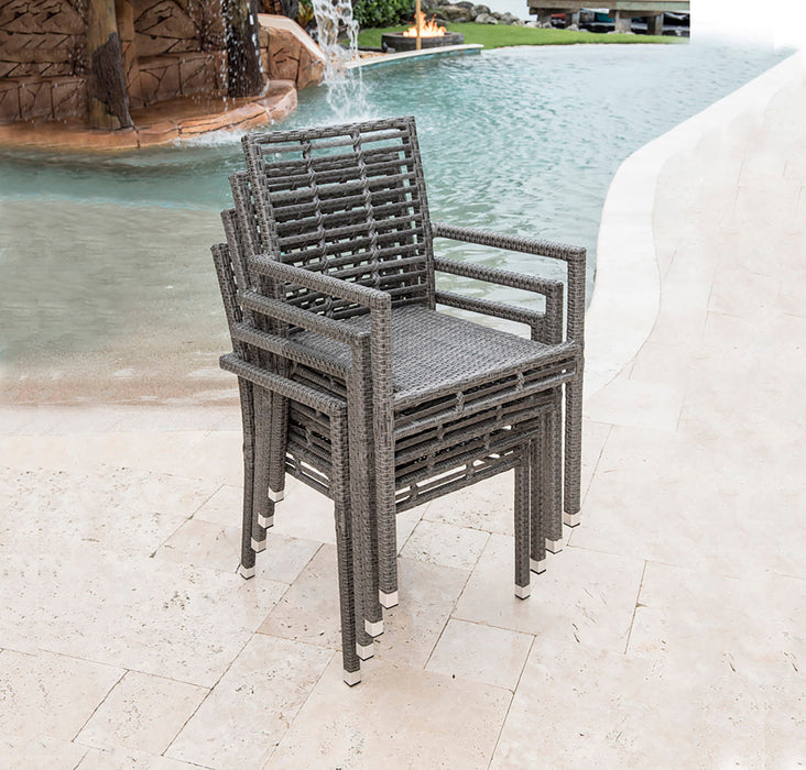 Panama Jack Graphite Stackable Armchair