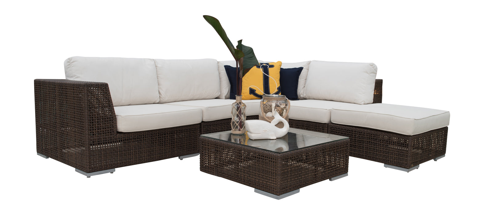 Soho 6 PC Sectional Set Deep Seating Group