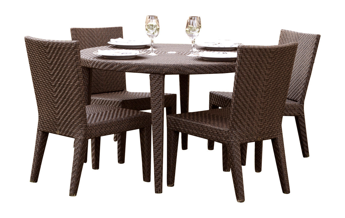 Soho 5 PC Round Dining  Side Chair Group with Cushions