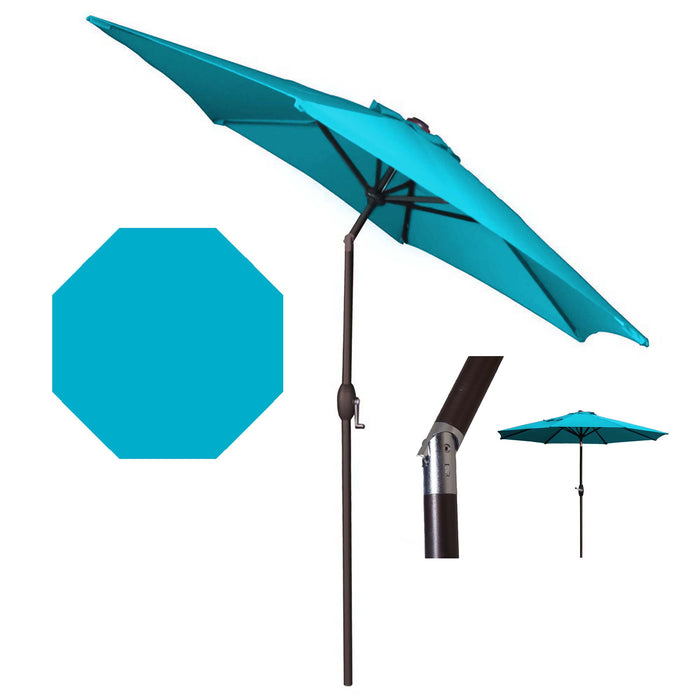 Panama Jack Teal 9 Ft Alum Patio Umbrella W/Crank