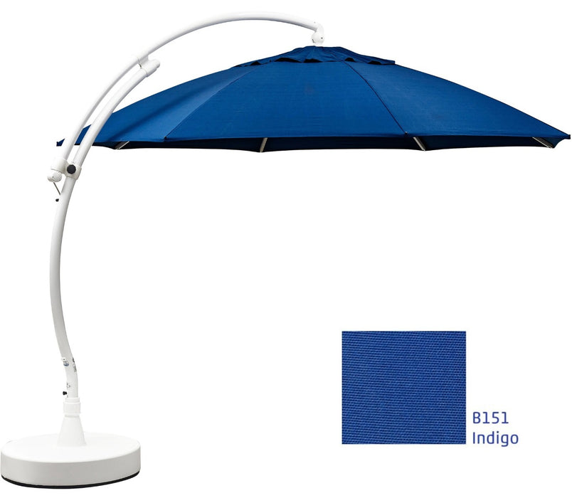 13' Curve Umbrella Cantilever Patio Indigo Umbrella