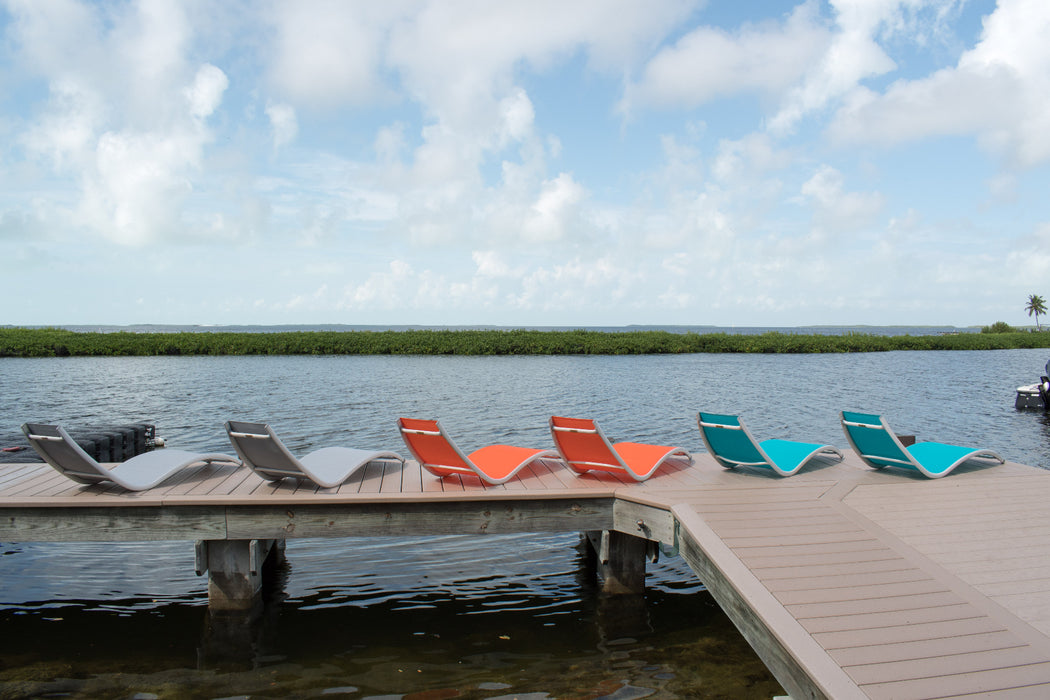 Helix Sling Chaise Lounger Orange