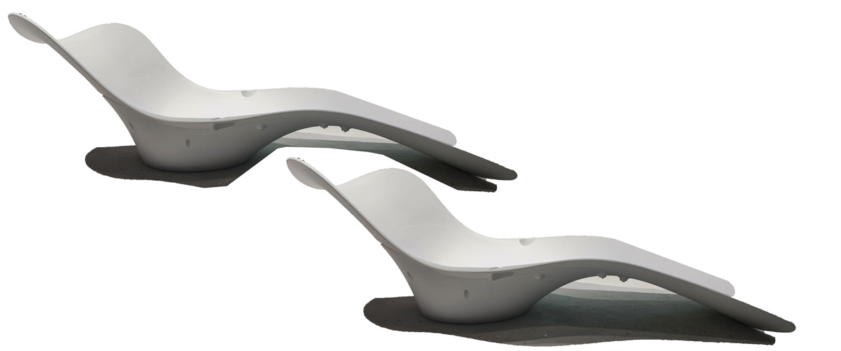 Panama Jack Set of 2 Wave In-Pool Chaise Lounger