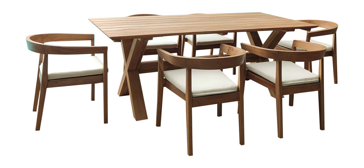 Panama Jack Bali Teak 7 Pc. Dining Set