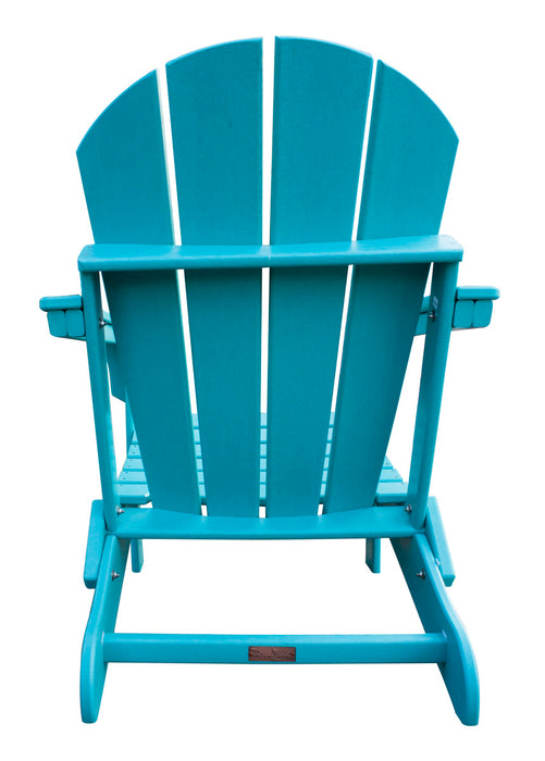 Panama Jack Folding Poly Resin TEAL Adirondack Chair