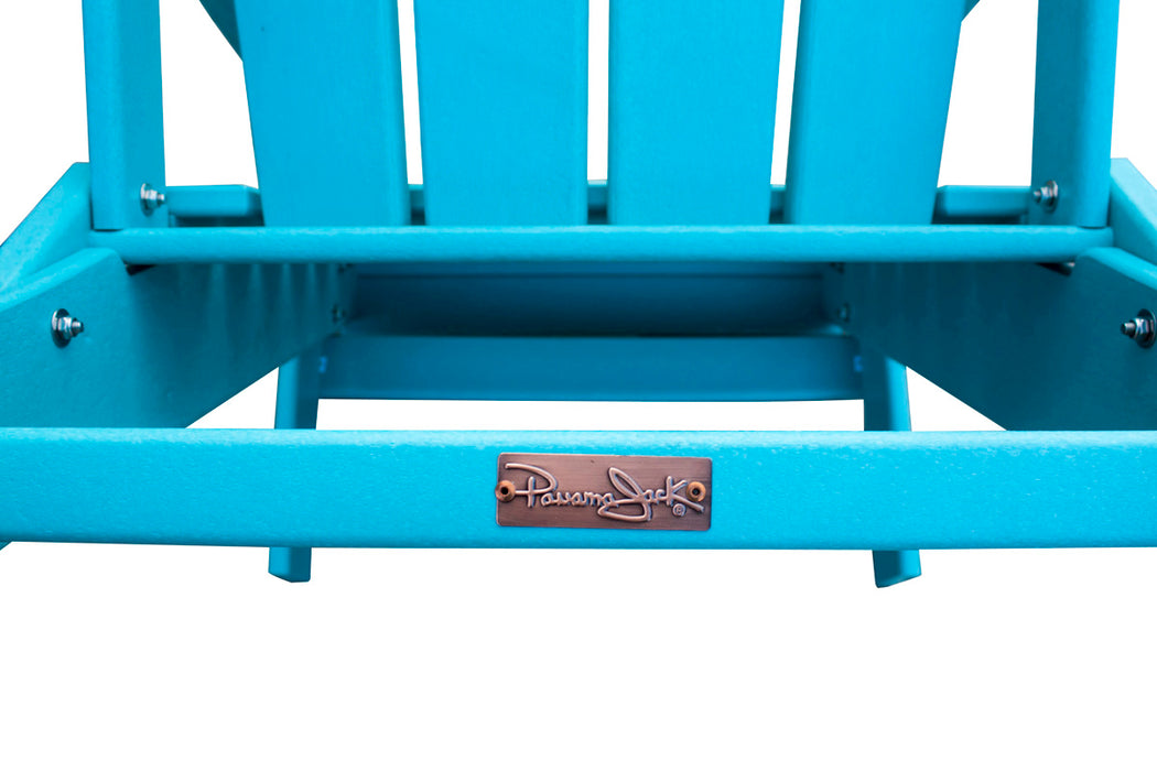 Panama Jack Folding Poly Resin TEAL Adirondack Chair