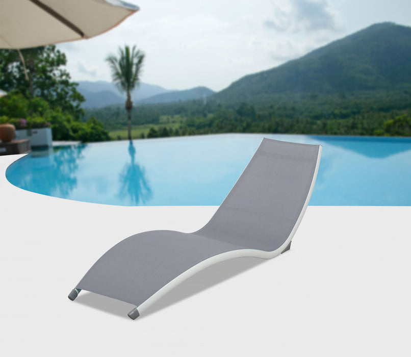 Helix Sling Chaise Lounger Grey